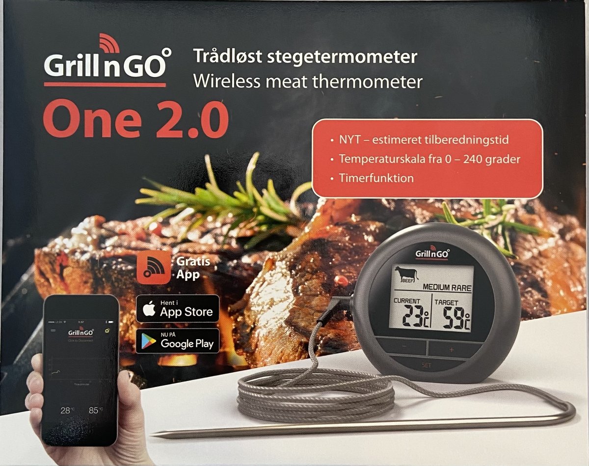Grill'n'go One 2.0 trådløst stegetermometer