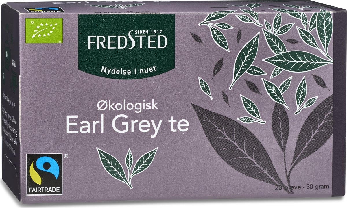 Fredsted Økologisk Earl Grey te, 20 breve