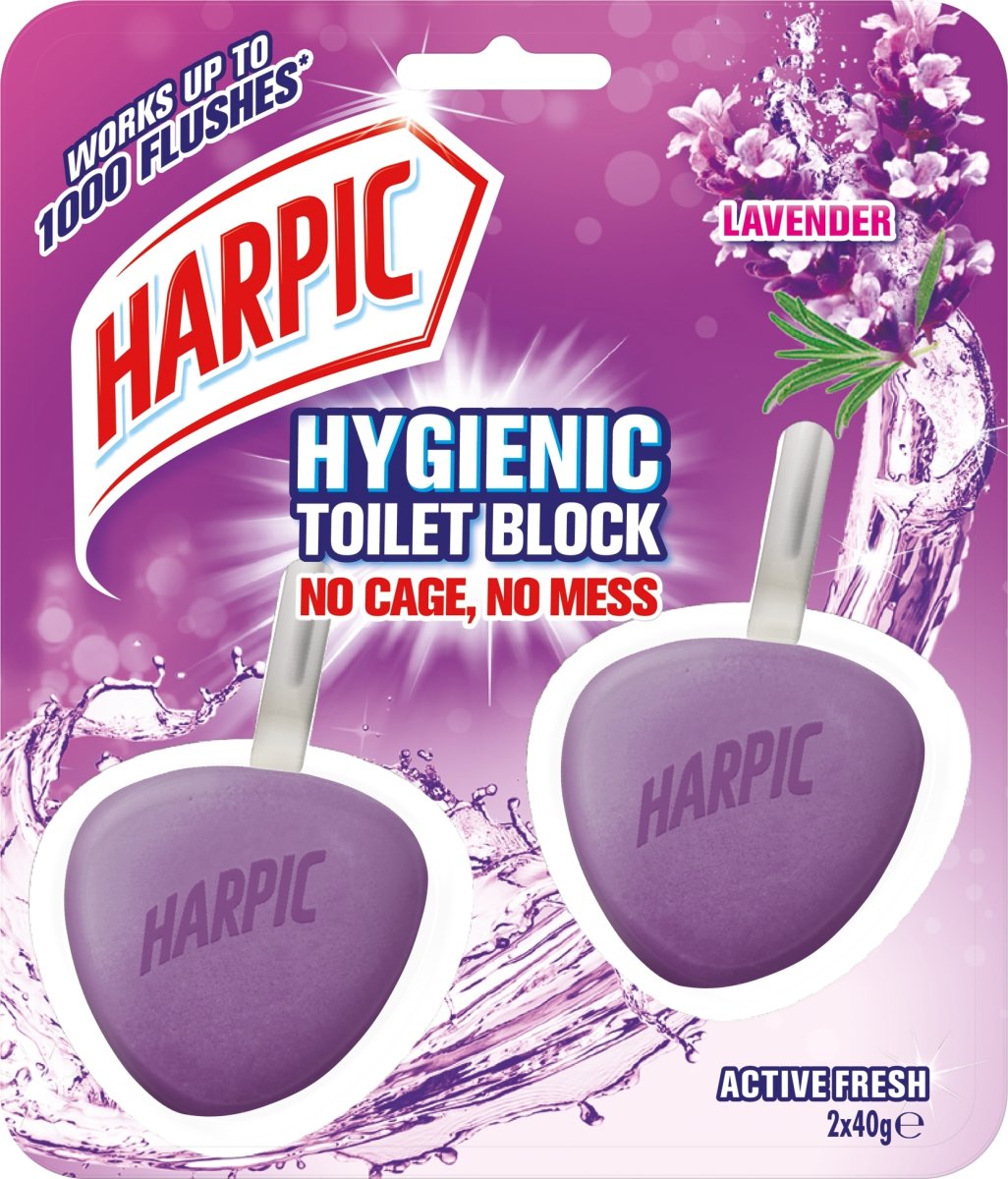 Harpic Hygienic WC-blok | Lavendel | 2 stk