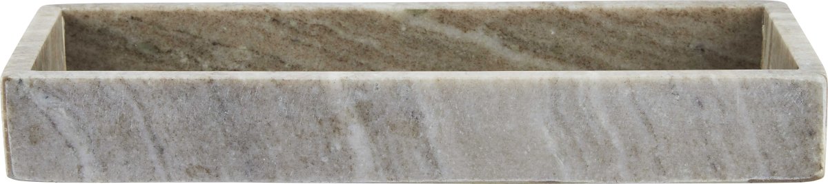 Bahne Tray decoration marble, L30 x B12 cm, beige