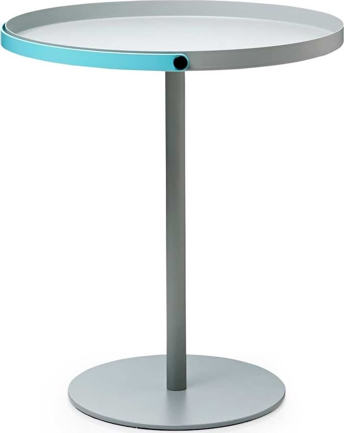 Design Letters Table To Go, turkis H 48 x Ø 42 cm