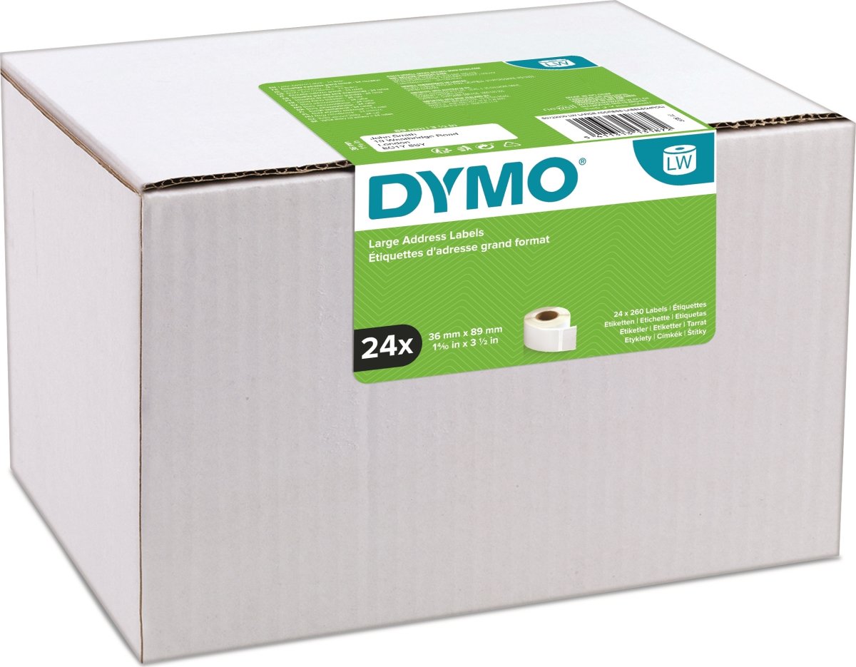 Dymo LabelWriter adresseetiket 36x89 mm