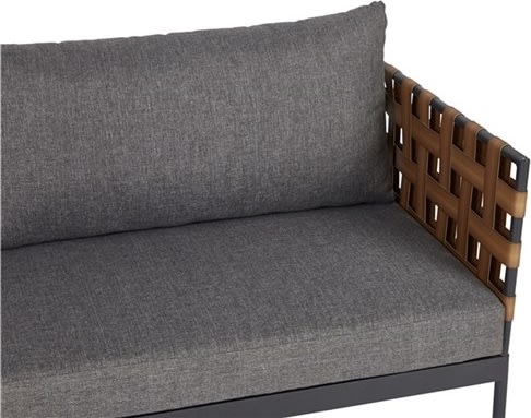 Dicte sofasæt 4 dele m/hynder, sort/brun