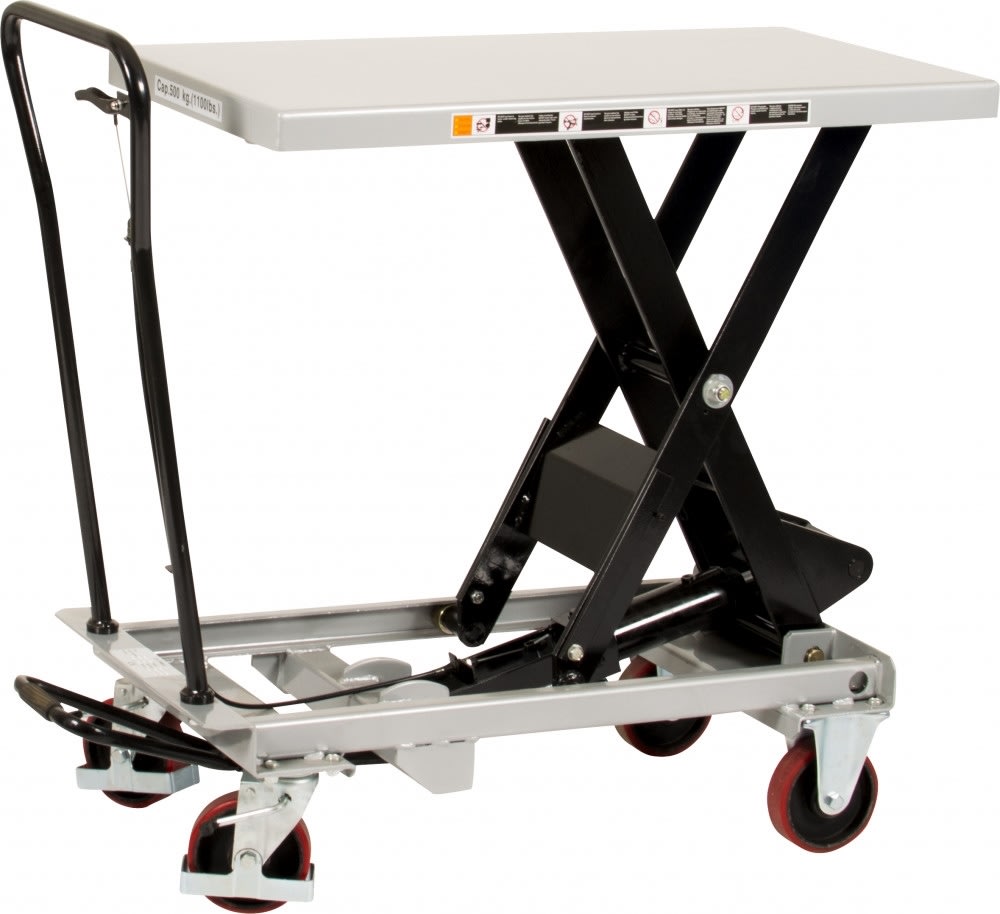 Silverstone mobilt løftebord, 500 kg, 430-1000 mm