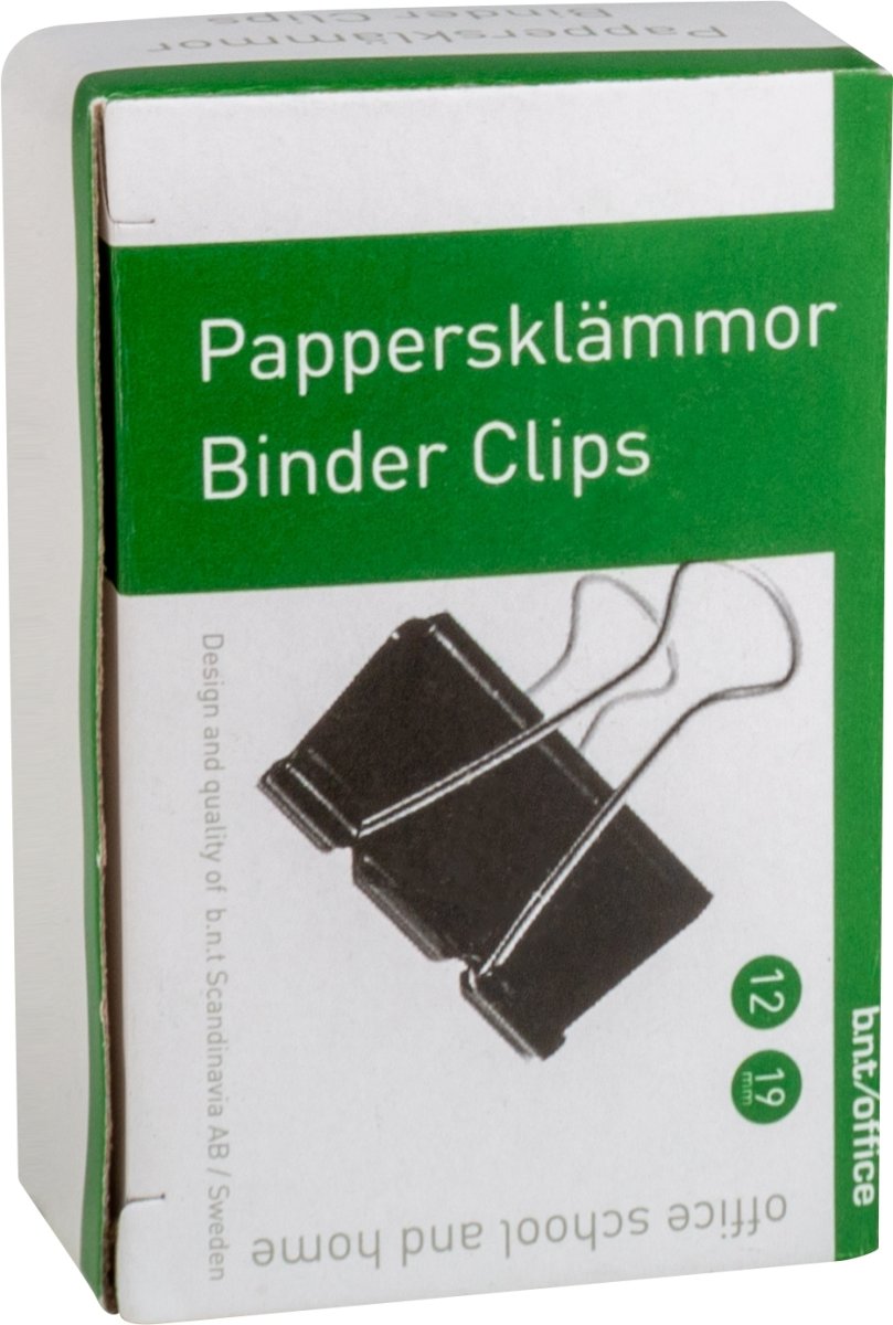 Office Foldback Brevclips | 19 mm | 12 stk.