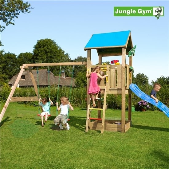 Jungle Gym Castle legetårn inkl. swing module xtra