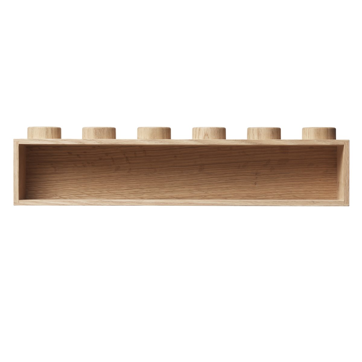 LEGO 1x6 Wooden book rack, lys eg