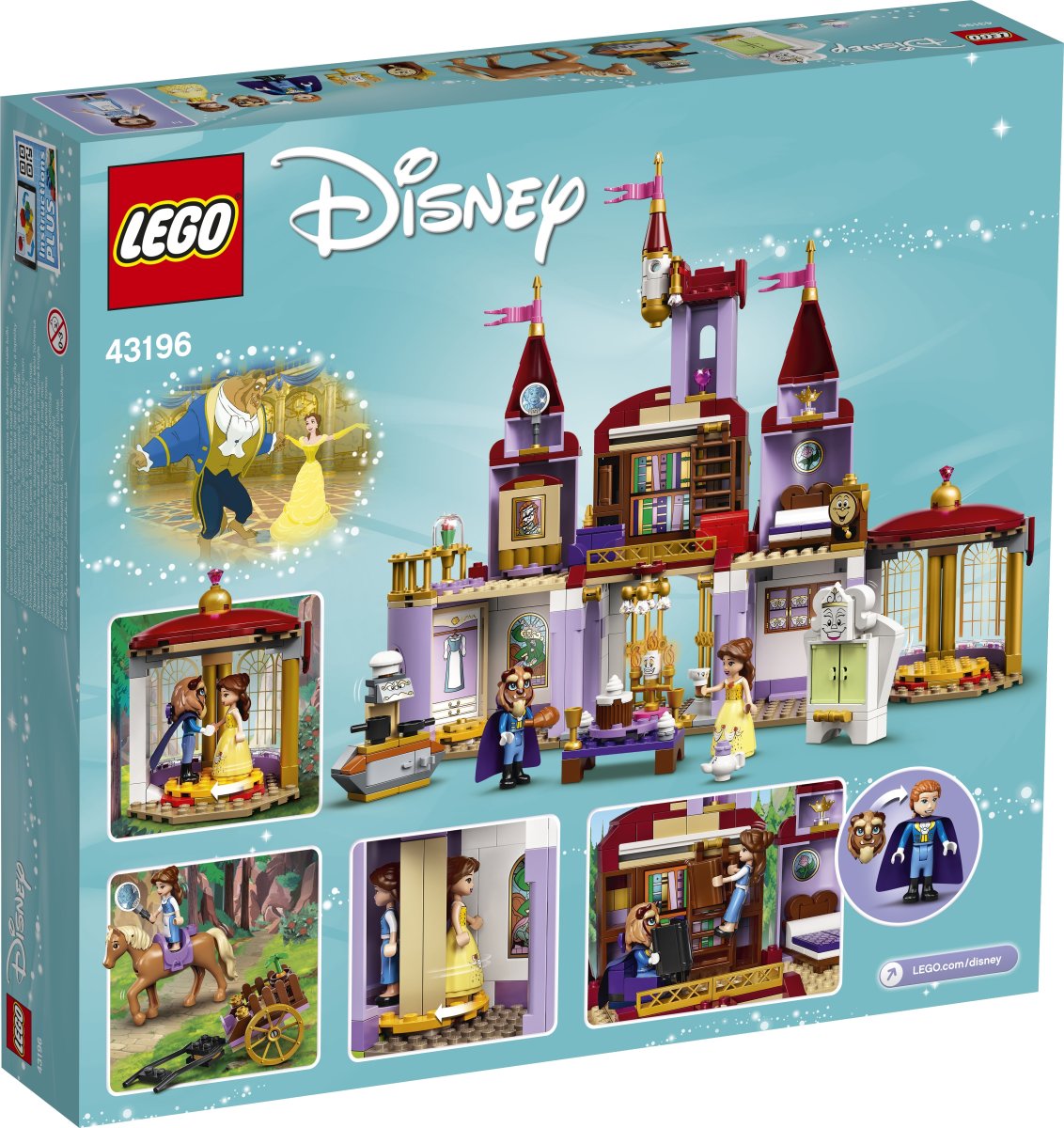 LEGO Disney 43196 Belle og Udyrets slot, 6+
