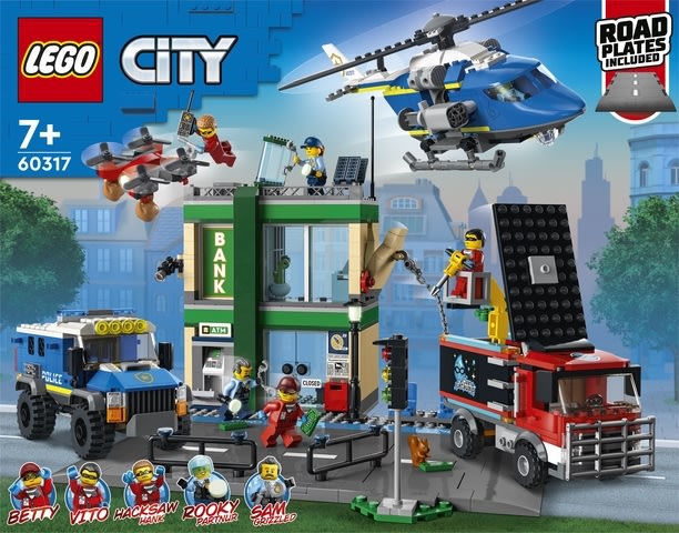 LEGO City 60317 Politijagt banken, 7+
