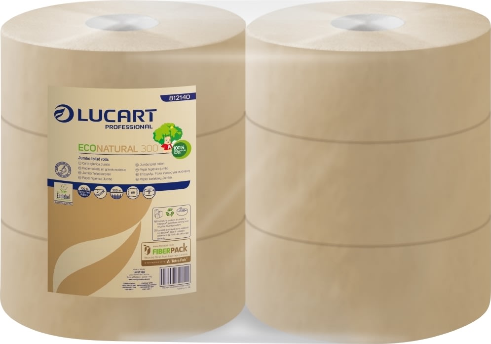 Lucart T3 Eco Jumbo Toiletpapir | Midi | 6 rl
