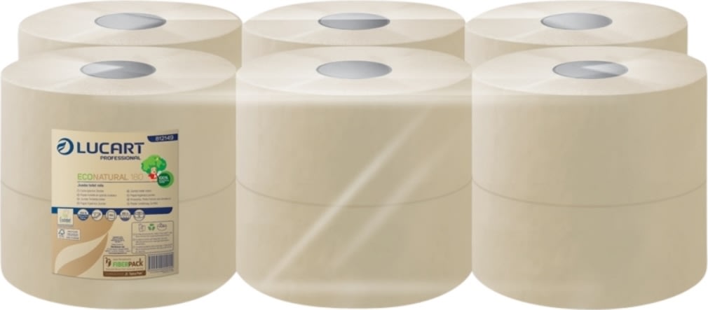Lucart T3 Eco Jumbo Toiletpapir | Mini | 12 rl
