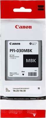 Canon PFI 030MBK blækpatron, mat sort