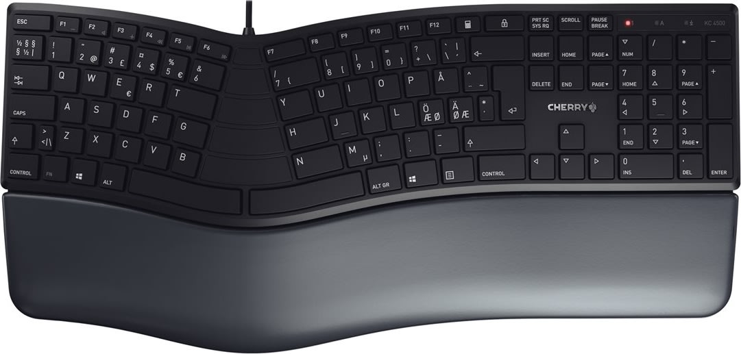 Contour Active Key KC 4500 Ergo Tastatur, nordisk