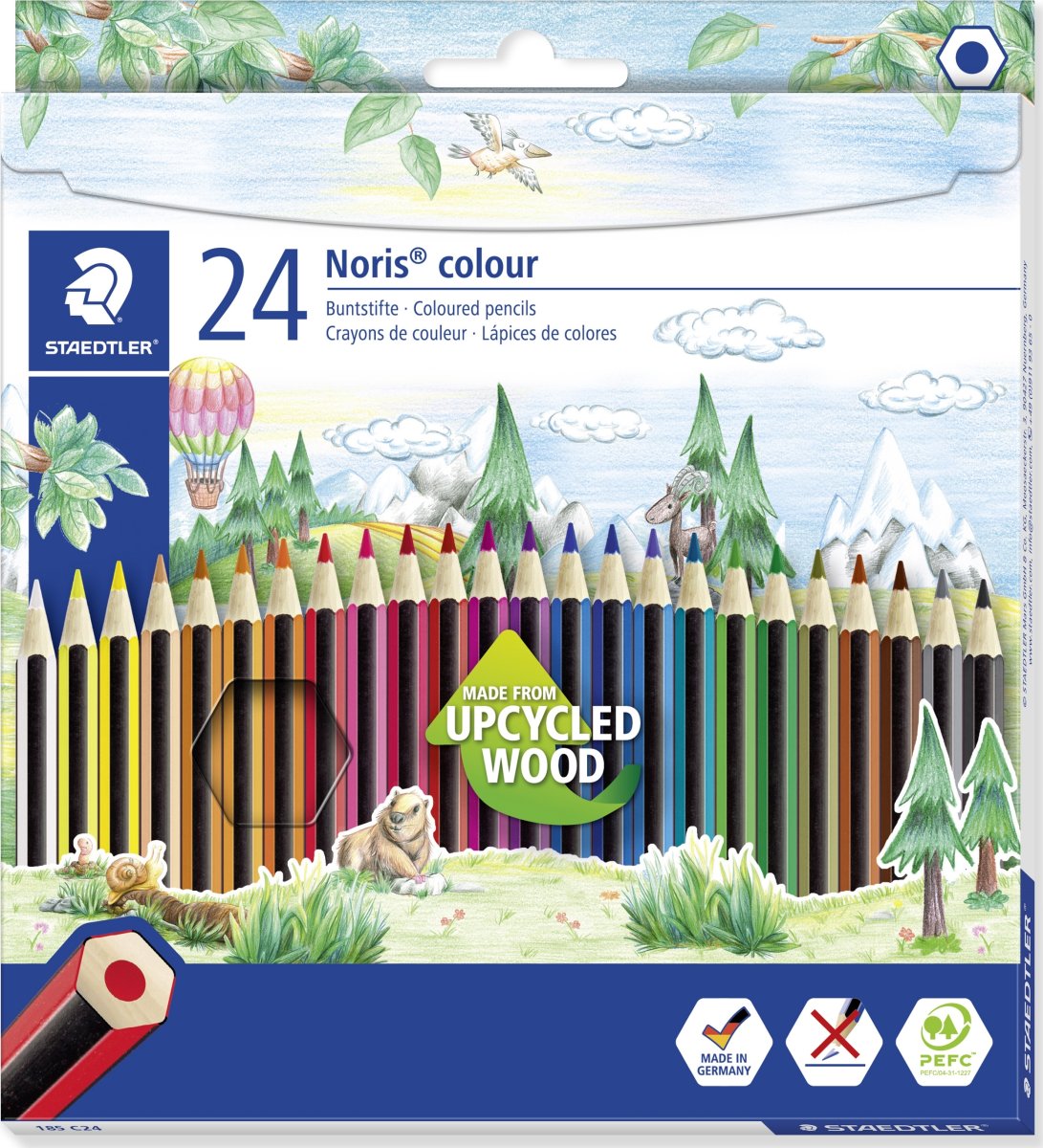Staedtler Noris 185 Farveblyanter | 24 farver