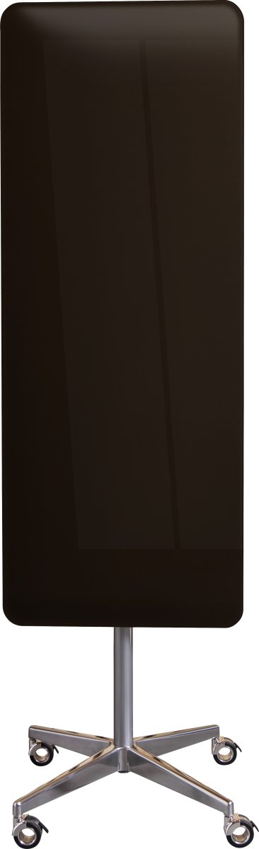 Vanerum mobil glastavle, 155 x 60 cm, sort