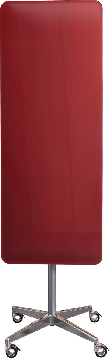 Vanerum mobil glastavle, 155 x 60 cm, rød