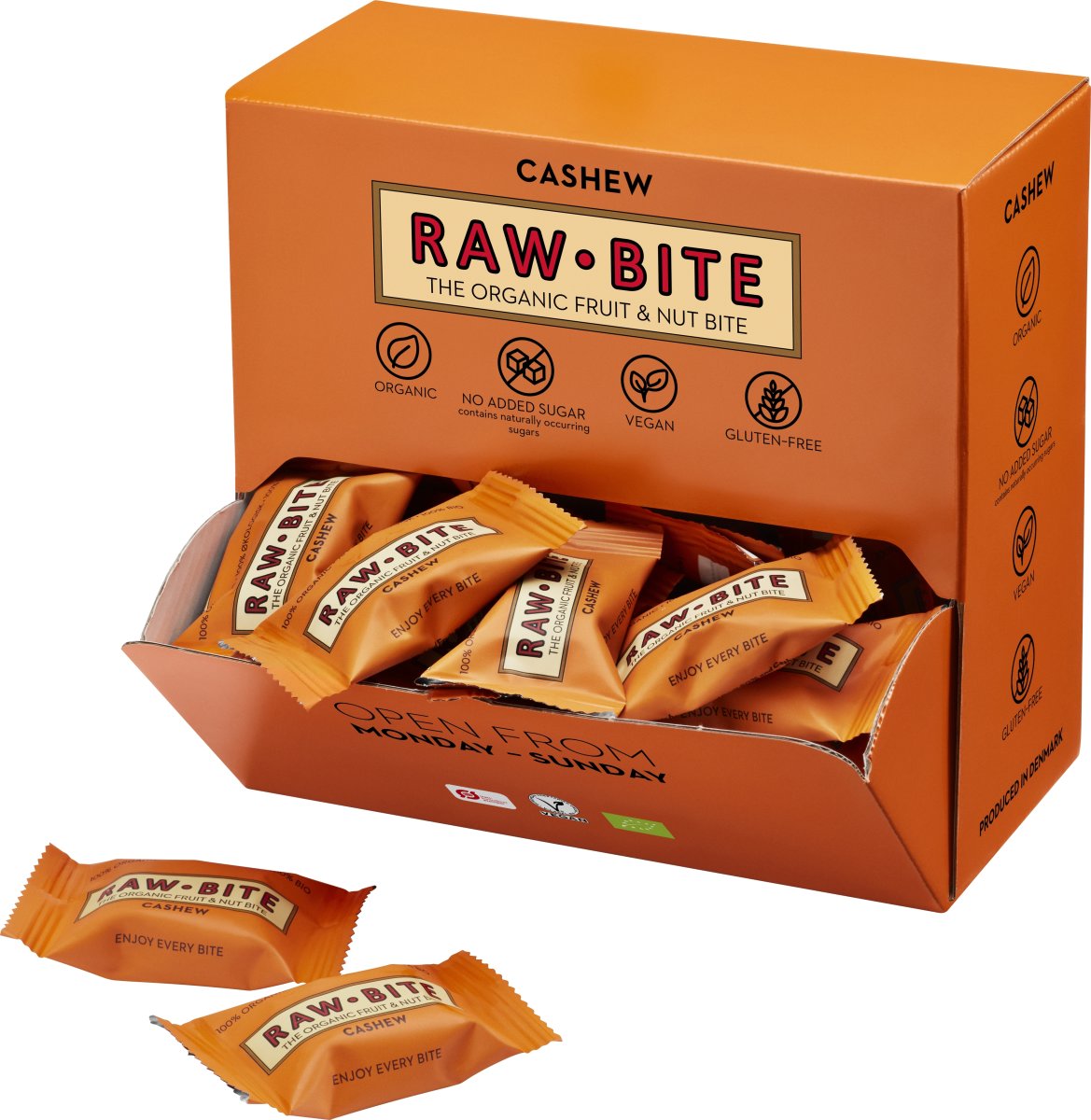 Rawbite Cashew Officebox, 45 bites á 15 g