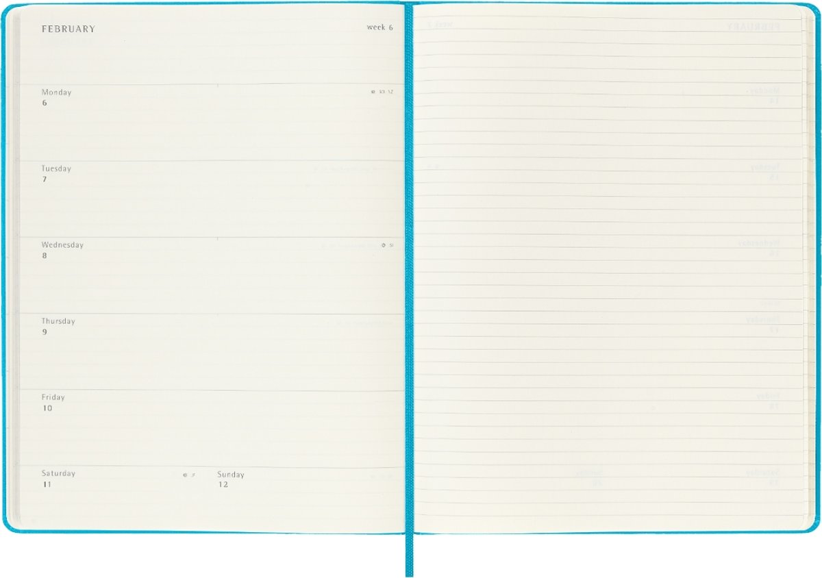 Moleskine Kalender  H  XL  Uge V  M.blå  Lomax A/S