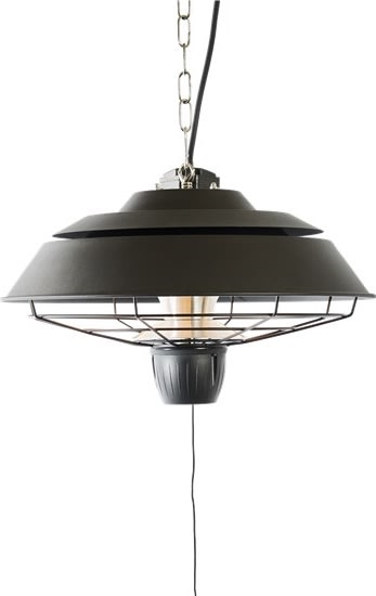 HORTUS terrassevarmer hængemodel 1500W, Ø42cm,sort