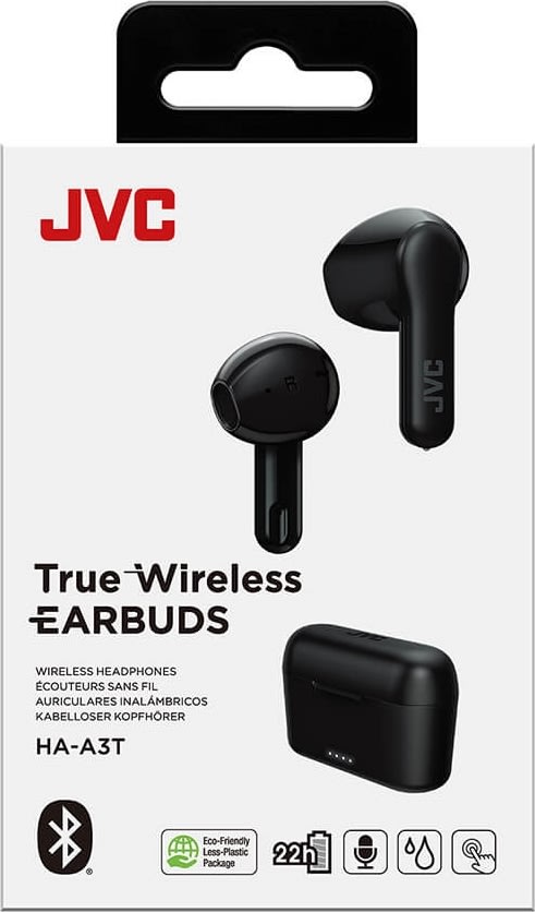 JVC HA-A3T True Wireless høretelefoner, sort
