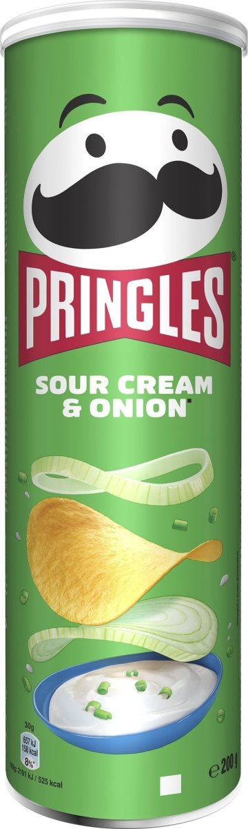 Pringles Sour Cream & Onion, 200g
