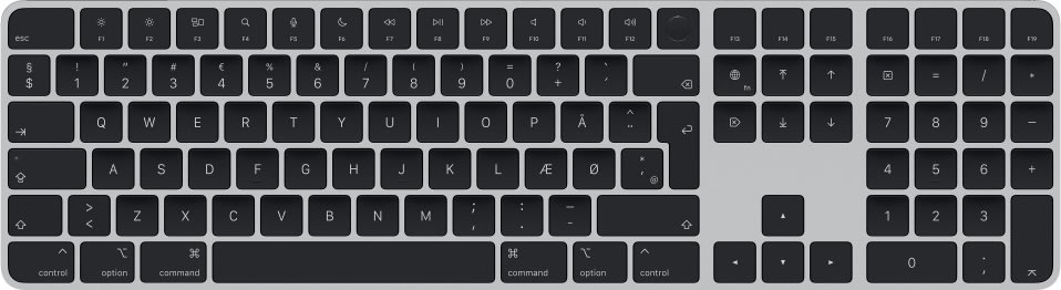 Apple Magic numerisk keyboard, dansk, sort