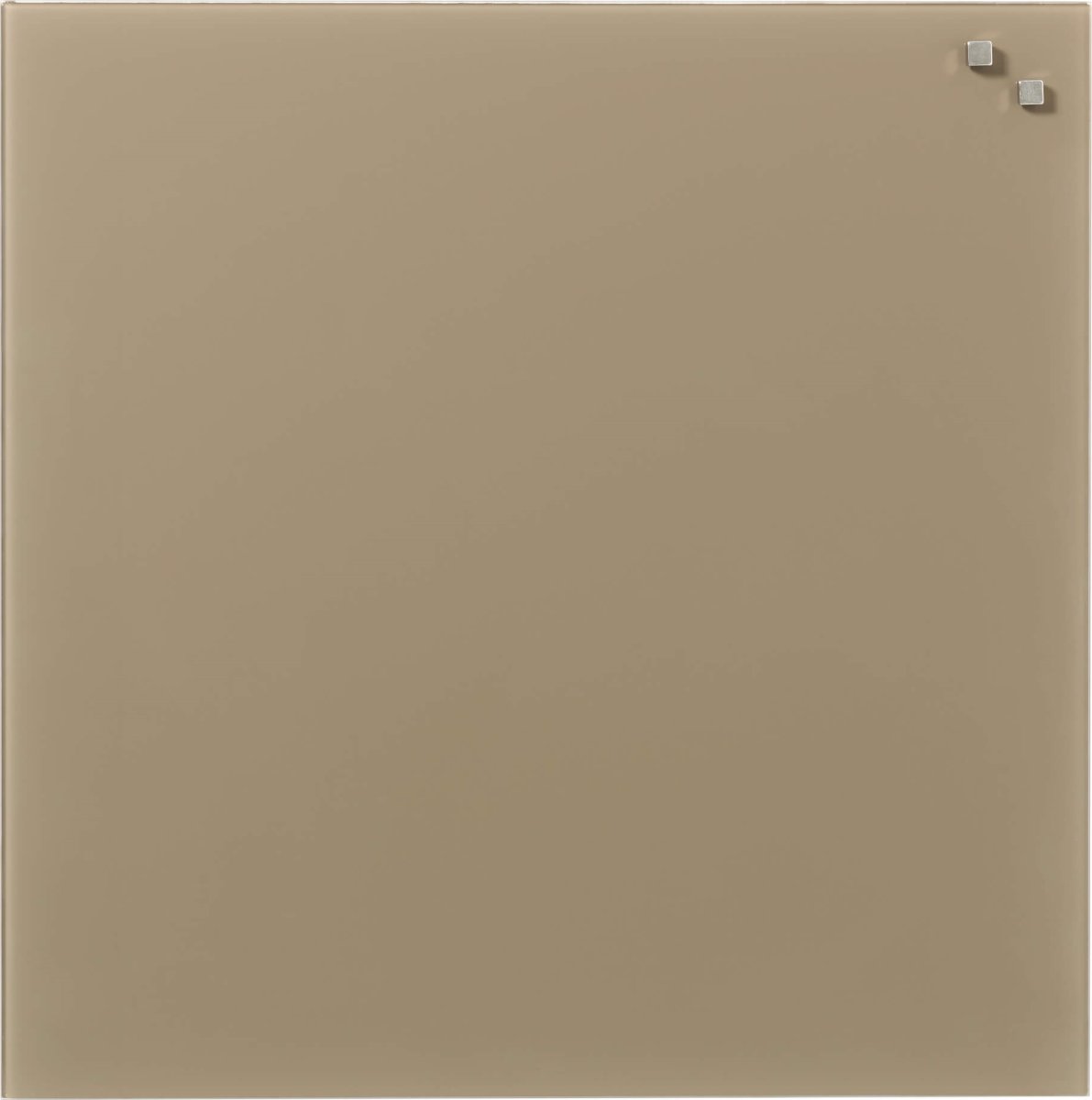 NAGA Glassboard magnetisk glastavle 45x45cm, beige