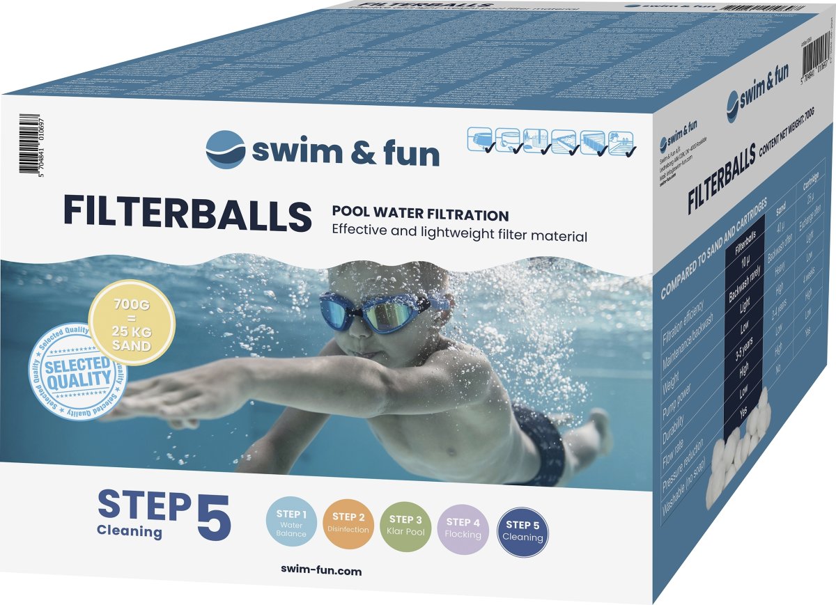 Swim & Fun Filterkugler, 700g