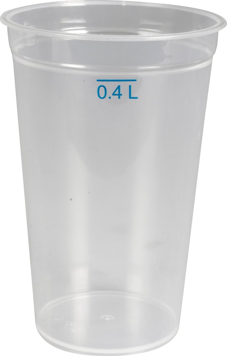 Plastikglas, Flergangsbrug, Klar 40 cl, 12 stk.