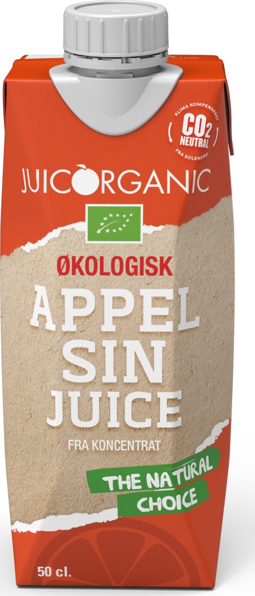 JuicOrganic økologisk appelsinjuice, 50 cl