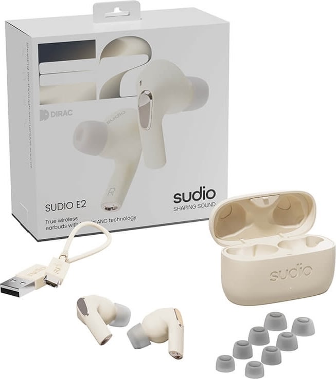 SUDIO E2 trådløse hovedtelefoner, sand