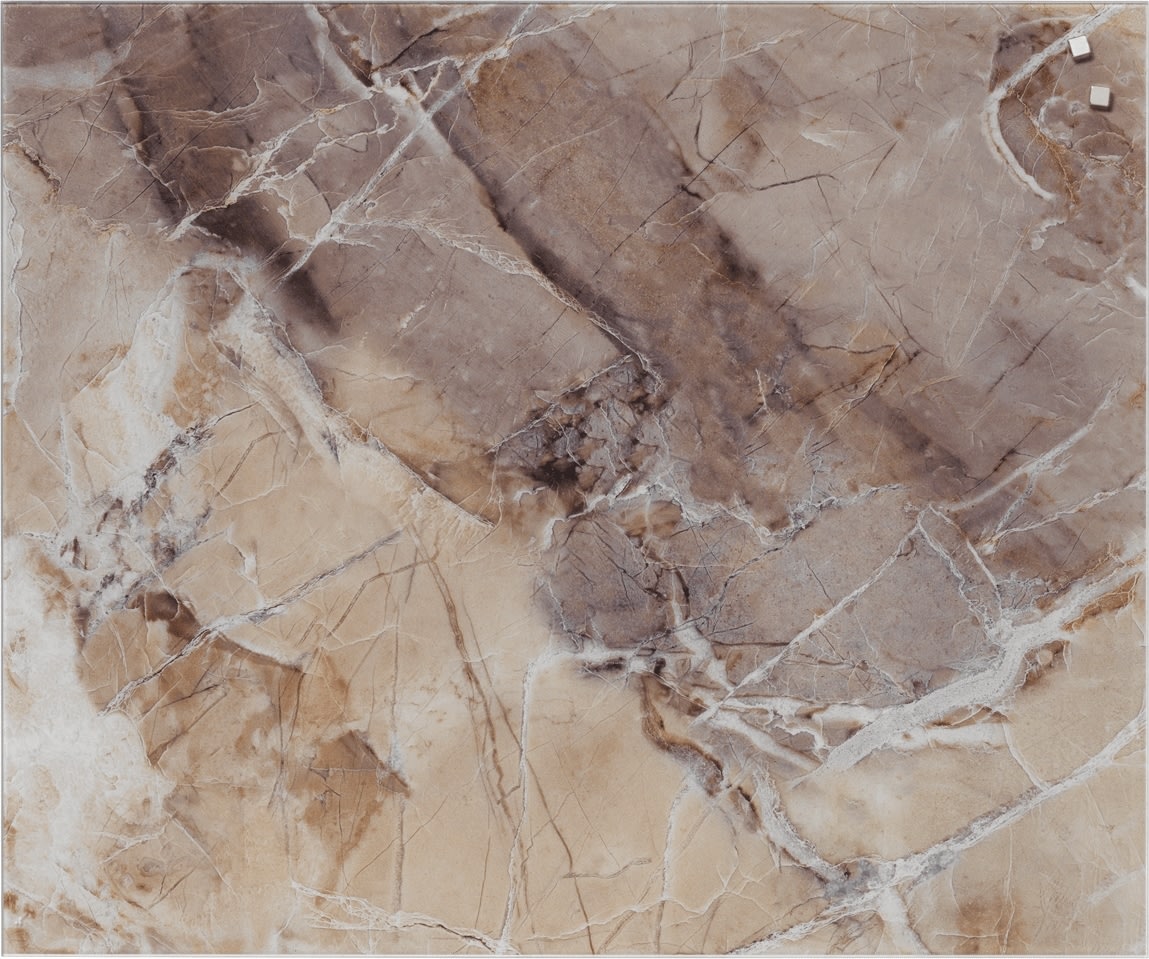 NAGA magnetisk stænkplade, 60x50 cm, beige marmor