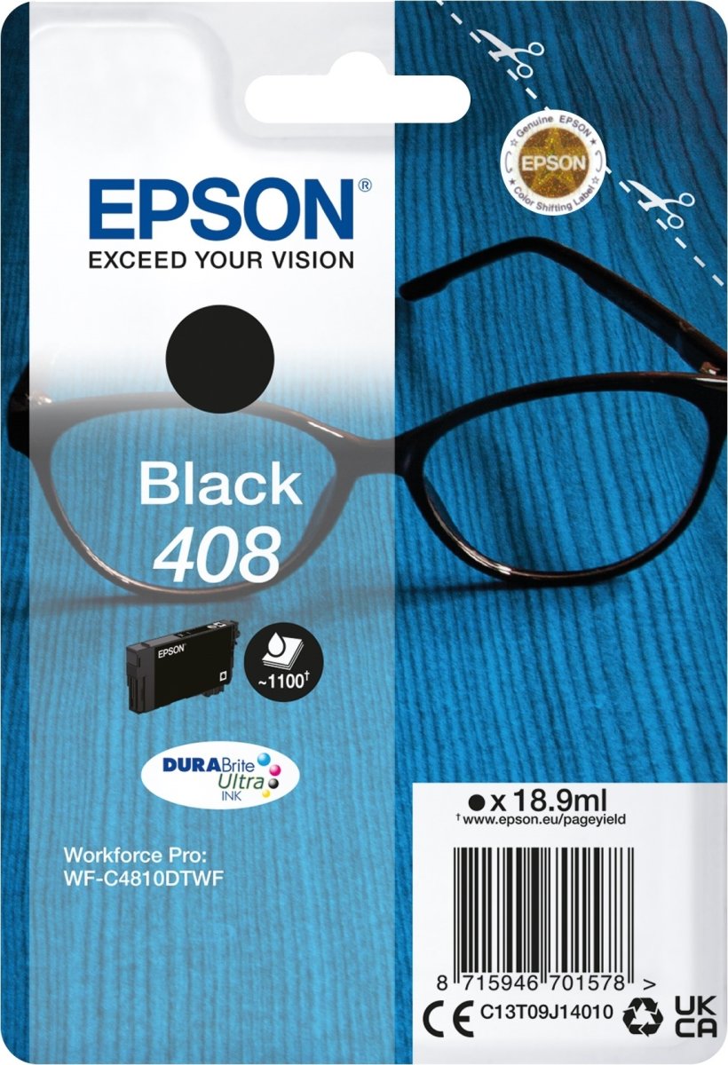 Epson 408 Blækpatron, sort