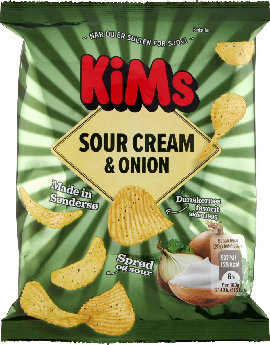 Kims Sour Cream & Onion chips | Mini pose | 25 g