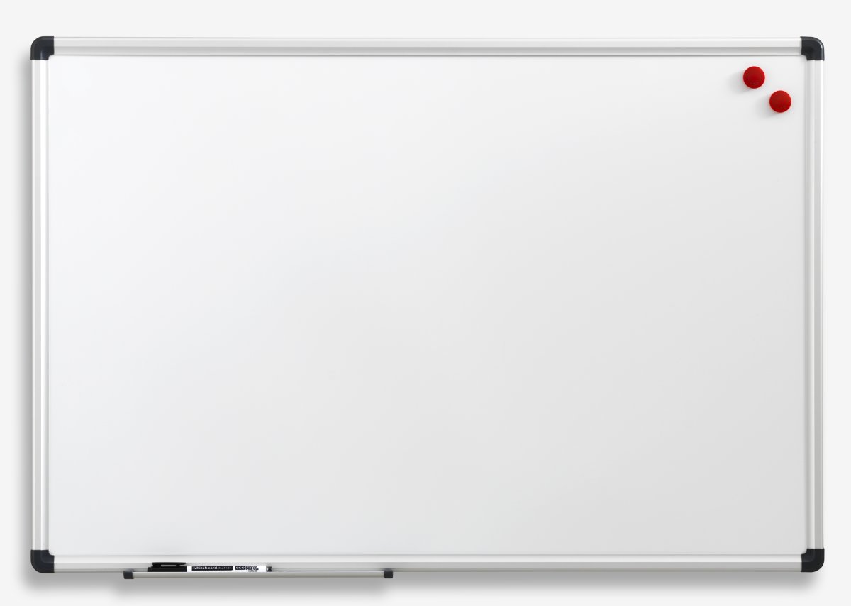 NAGA magnetisk whiteboard, 90x120 cm, alu ramme