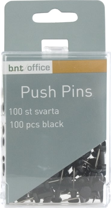 Office Push Pins | Sort | 100 stk.