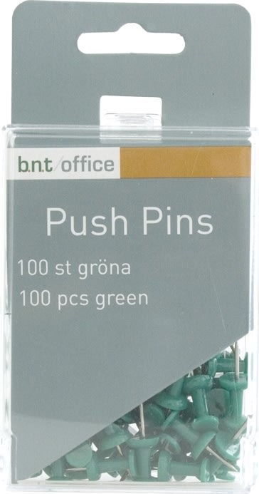 Office Push Pins | Grøn | 100 stk.