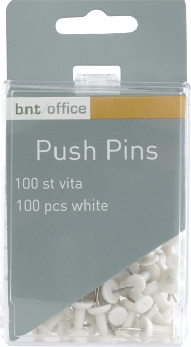 Office Push Pins | Hvid | 100 stk.