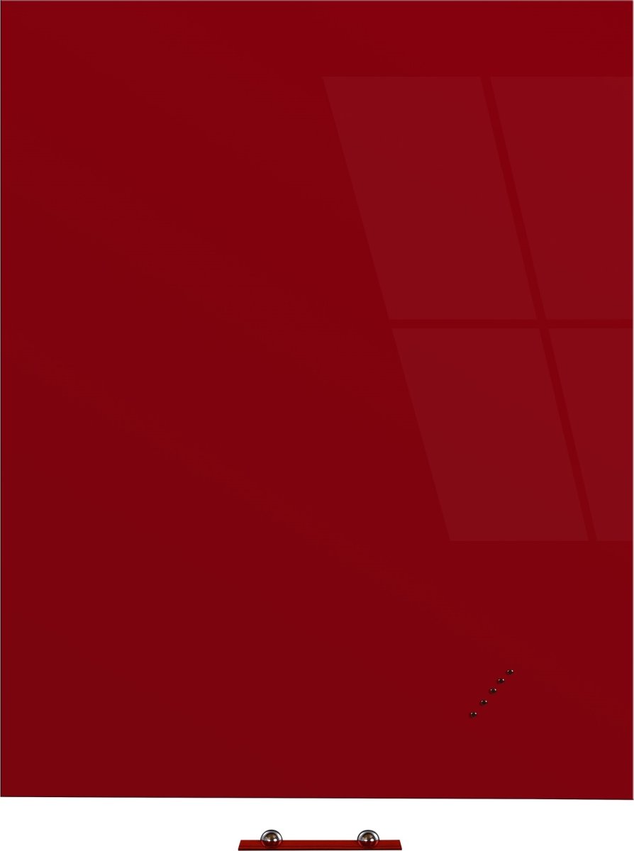 Vanerum Bright glastavle, 90 x 120 cm, rød