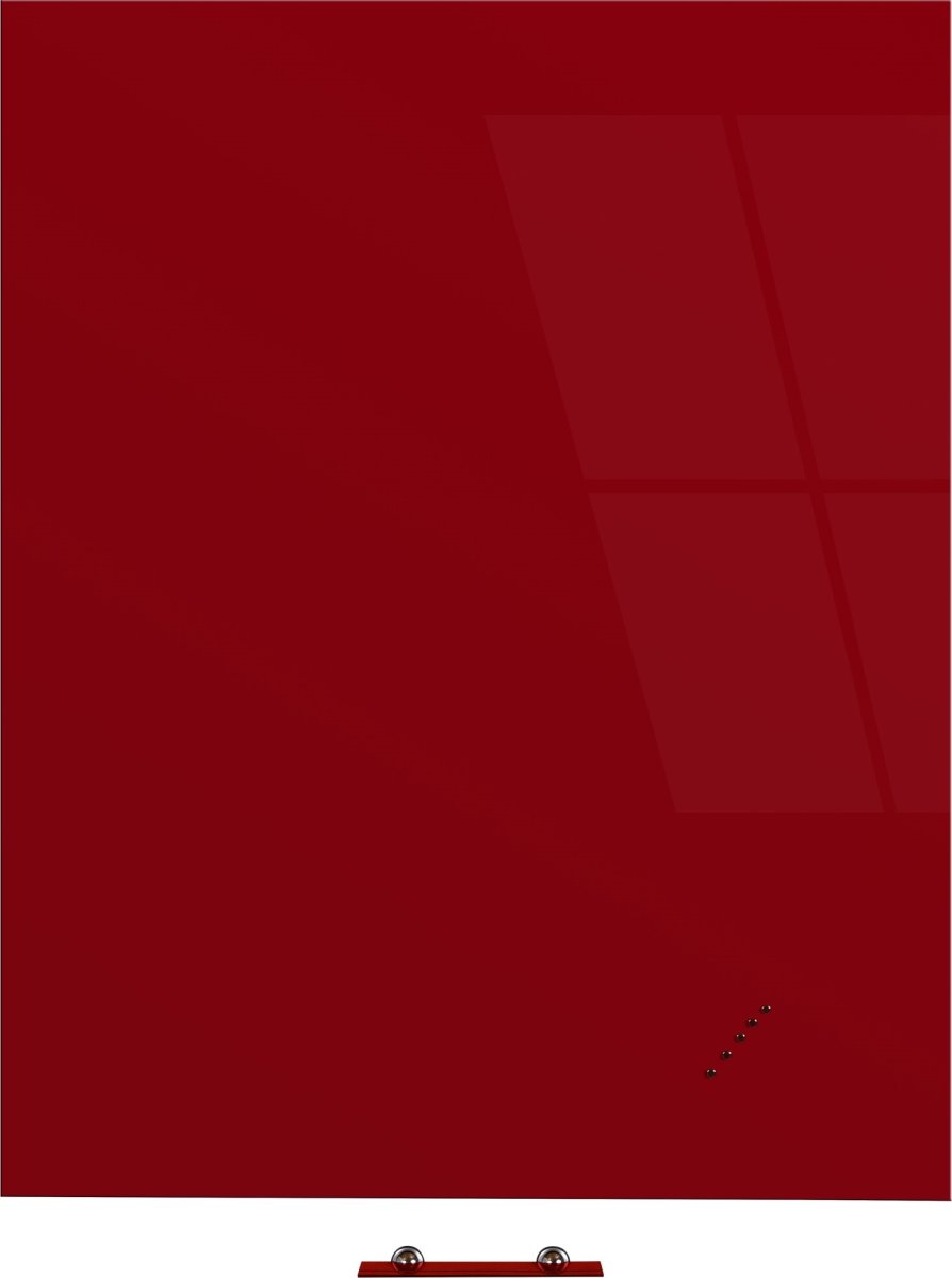 Vanerum Freeze glastavle, 90 x 120 cm, rød