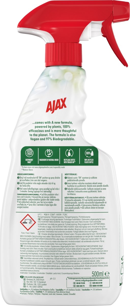 Ajax Professional Spray | Anti Kalk | 500 ml