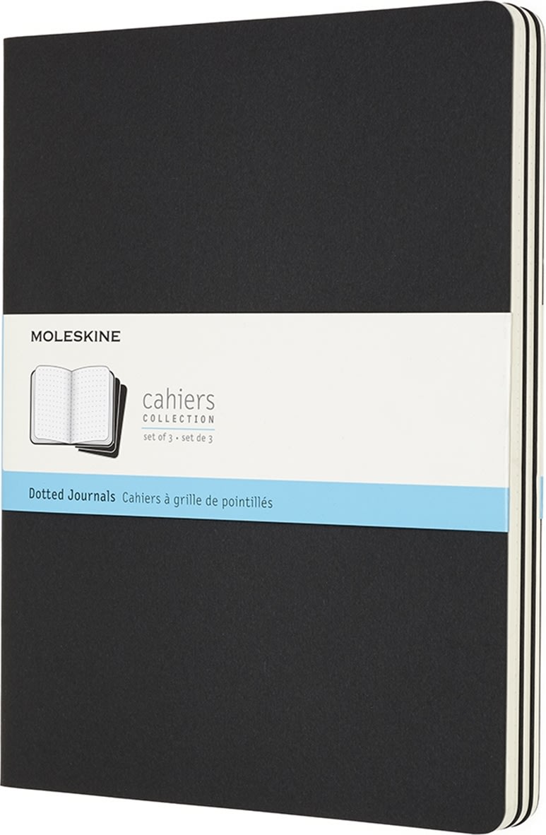 Moleskine Cahier Notesbog | XL | Dot. | Sort