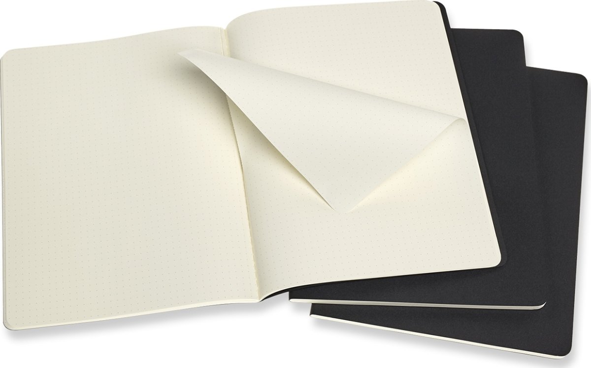 Moleskine Cahier Notesbog | XL | Dot. | Sort