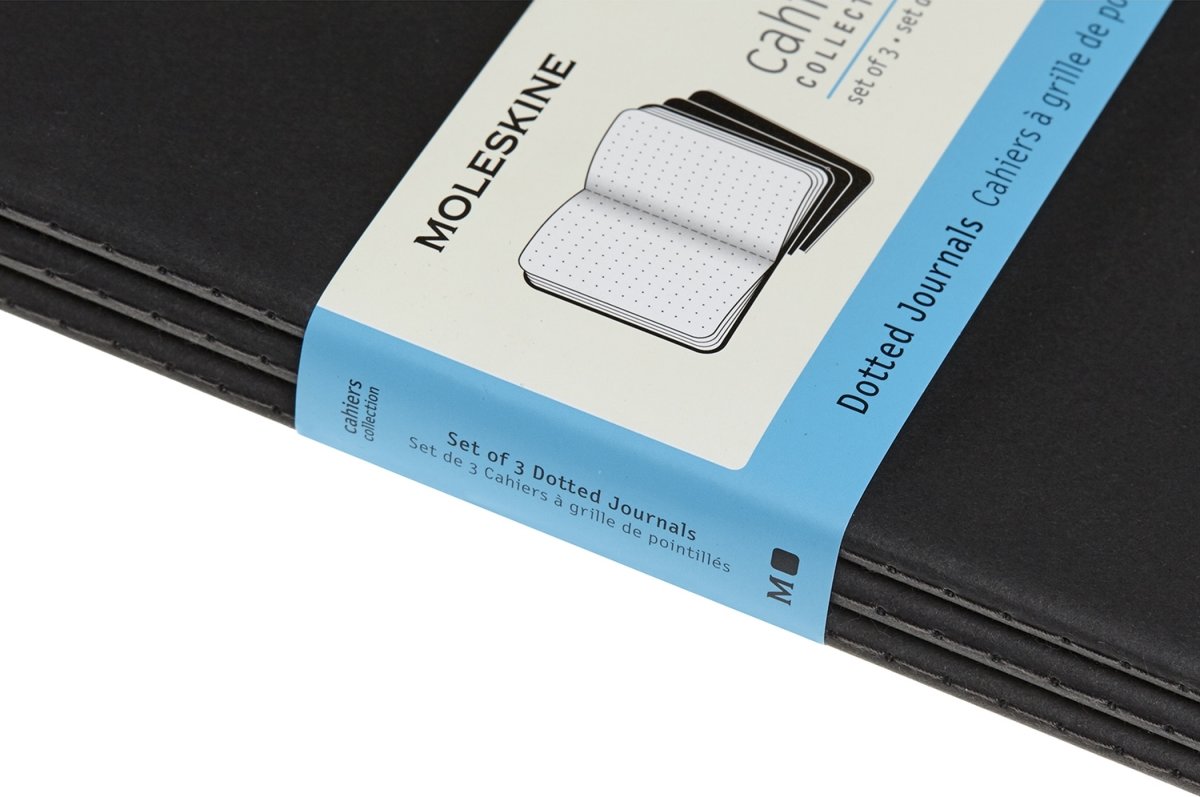 Moleskine Cahier Notesbog | XL | Dot. | Sort