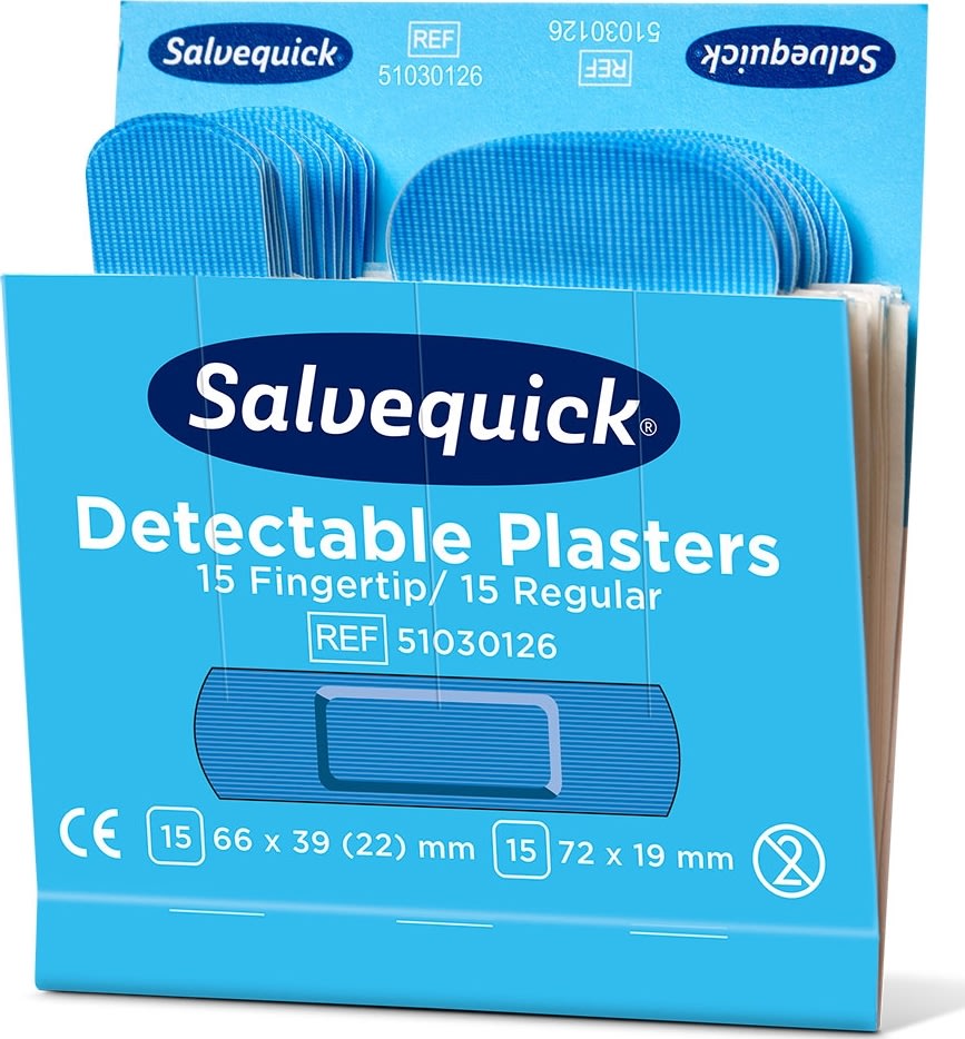 Salvequick Plaster | Detec Finger Mix | 30 plastre