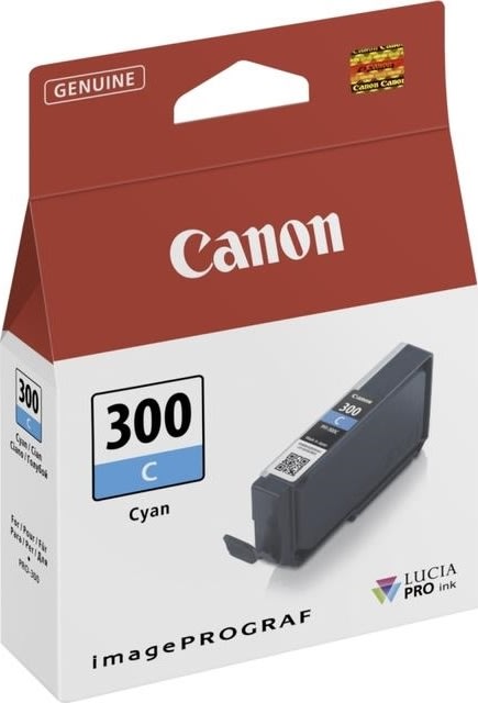 Canon PFI-300C blækpatron, cyan