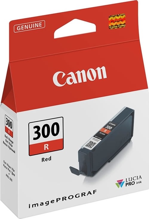 Canon PFI-300R blækpatron, rød
