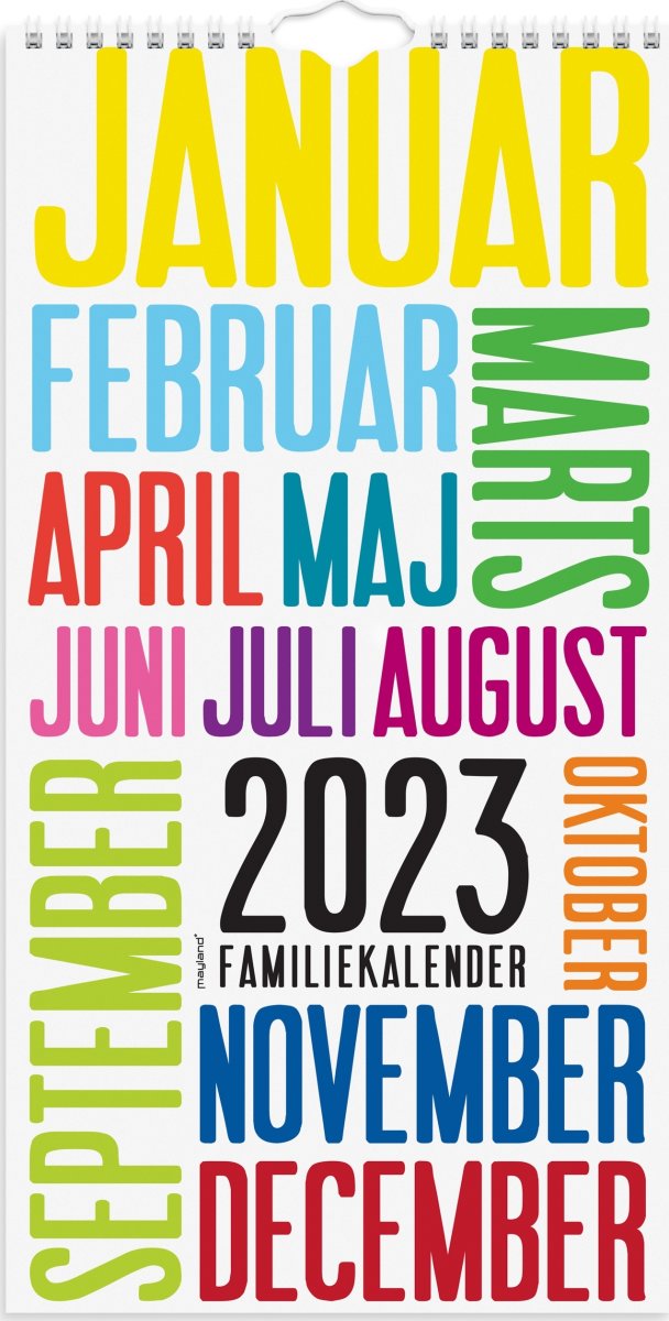 Mayland 2023 Familiekalender | TrendArt