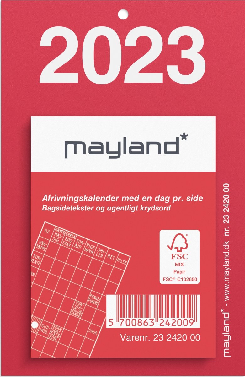 Mayland 2023 Afrivningskalender | Lille