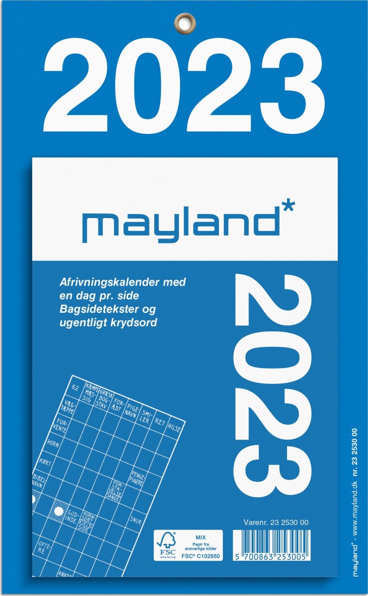 Mayland 2023 Kontorafrivningskalender